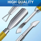 2PCS Metal Mineral Gold Cuticle