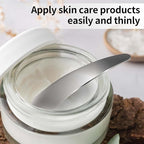 2Pcs Mini Metal Cosmetic Spatulas, Makeup Spatulas, Skincare Spatula, Cream Spatula, Beauty Accessories for Mixing and Sampling Plant Masks, Skin Care Creams, Eye Cream, Essences(Silver)