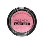 Palladio Baked Blush, Highly Pigmented Shimmery Formula, Easy to Blend and Highly Buildable, Apply Dry for a Natural Glow or Wet for a Dramatic Luminous Look, Long Lasting for All day Wear, Blushin