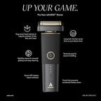 Andis 17300 reSURGE Electric Lithium Titanium Precision Foil Wet/Dry Rechargeable Shaver, Black