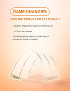 Heated Eye Mask, Cordless Heat Eye Compress for for Dry Eye Stye Relax Eye Strain, Portable Electric Warm Eye Mask for Blepharitis, Chalazion, Eye Fatigue or MGD