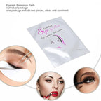 50pcs Eyelash Pads, Gel Lash Pads Under Eye Hydrogel Eye Pads for Eyelash Design, Individual Packing Eyelash Patch for Woman Beauty