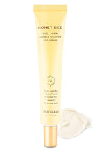 Honey Bee Collagen Fine Line Firming Eye Cream for Puffiness and Bags Under Eyes w/Vitamin C, 4 Peptides & Niacinamide | Bright and Tight Under Eye Cream for Dark Circles 1.01 fl oz