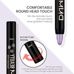 Kaely 4Pcs Metallic Shimmer Eye Shadow Sticks Set, Pink Light Purple Vioiet Mocha Beige, Eyeliner Pencil Eyeshadow Palette Halloween Makeup, Eye Highlighter Brightener Stick for Women