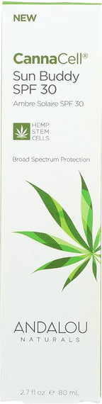 Andalou Naturals Face Sunscreen, CannaCell Sun Buddy SPF 2.7 Fl Oz