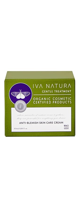 Organic Anti Blemish Skin Care Cream with Blueberry Extracts 1.68 fl oz