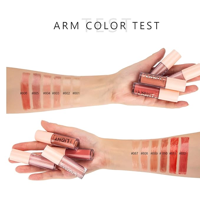 MAEPEOR Moisturizing Lipgloss Set 6PCS Smooth Hydrating Lip Gloss Neutral Nude Nourishing Glossy Lipgloss for Women and Girls (Moisturizing, 6PCS Set B)