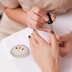 Nail Polish Palette, 2Pcs Resin Nail Art Palette,