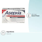 Asepxia Deep Cleansing Acne Treatment Bar Soap with Baking Soda and 2% Salicylic Acid, 4 Ounce