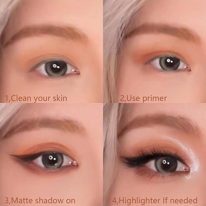 Eye Makeup Eyeshadow Palette with eye shadow primers black white highlighter Matte Shimmer Pallet 12 Natural Nude Colors Make Up Gift Kit