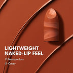 2PCS Marbled Matte Lip Stick Makeup - Velvety Finish | Naked-lip Feel, Full Coverage, D002+D004