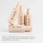 DIME Beauty Tinted Glow Wonderscreen SPF 30, Mineral Sunscreen for Face with 19% Zinc Oxide, Tinted Moisturizer with SPF, 50 g (Shade 01)