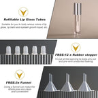 YITOU 12PCS Lip Glaze Bottle Empty 5ml, Transparent Glaze