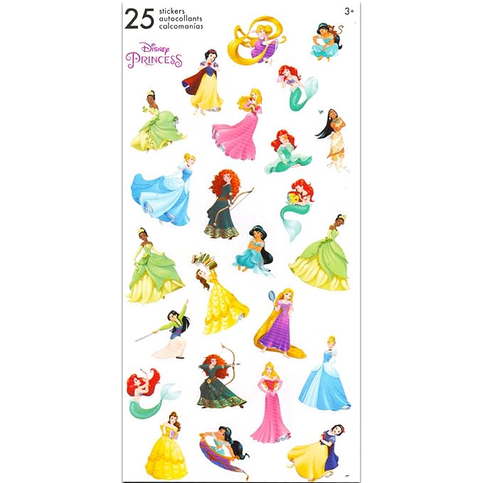 The Little Mermaid Temporary Tattoo Set - Ariel Party Favors Bundle with 96 Temporary Tattoos Plus Stickers, More | Disney Party Supplies
