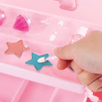 3C4G Pink and Gold Hard Case Makeup Storage