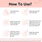 JODSONE Art Gel Liner Set 10 Colors Black Red Blue Need U V Lamp Cured with Thin Brush Gift for Girls at Home Salon Design