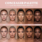 VERONNI Cream Concealer Palette, 12 Colors Makeup Contour