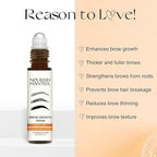 Nourish Mantra - Brow Growth Serum | Formulated with Redensyl, Biotin, Peptides & Amino Acids | for Brow Growth and Thickness | Eyebrow Growth Serum | 10 ml