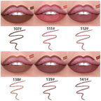 6-Color Velvet Matte Lipstick Pencils Pack for Lips Makeup, Ultra Smooth Creamy Hydrating, Long-Lasting High lmpact Color Soft Finish, Moisturized Lips (6Pcs Matte Lip pencils Set-B, Pack of 1)