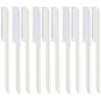 10 Pieces Women's Facial Razor Eyebrow Shaver Razor Brow Shaper Eyebrow Trimmer Dermaplaner Shaping Tool with Cover (White)