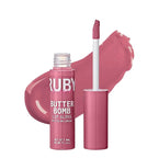 Ruby Kisses Lip Gloss Butter Bomb Gloss Non-Sticky Lip Gloss Vitamin E Natural Nude Lip Makeup - 7.8mL (0.26 US fl.oz) (Sublime)