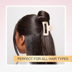 Scunci by Conair Hair 3-inch claw clips - hair accessories for women - Ideal for all hair types - trendy hair accessories - Beige, Black, Green -3 Count