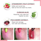 evpct 3Pcs Magic Color Changing Lipstick Long Lasting Waterproof 24 Hours Original for Women, Aloe Vera Strawberry Black Red Cherry PH Mood Permanent Color Changing Lipstick Lip Balm, labial magico