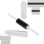 30pcs 5ml Empty Lip Gloss Tubes, Double Ended Refillable Lip Balm Gloss Containers Bottles with Rubber Inserts for Women Girls DIY Makeup
