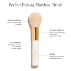 Ogee Powder Brush - Professional Quality Makeup Brush - Ultra-Soft Powder Setting Brush with Vegan Fibers for Flawless Application