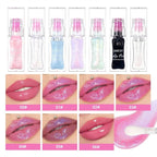 Hydrating Lip Gloss Transparent Lip Care,Magic Color Changing Moisturizing Lip Glow Oil Plumping Glimmer Glow Lipstick, Long Lasting Non-sticky Fresh Texture Lip Oil(Q2394-2#Change Color)