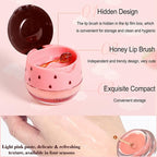 2PCS Strawberry Sleeping Lip Mask,Bee Lip Balm Lip Mask Honey Pot Propolis Moisturizing Lip Balm with Stick,Plumping Lip Hydrating Prevention Dry & Cracked Lip Scrubs Exfoliato Lip Wrinkle Care