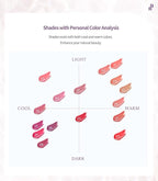 Heart Percent Dote On Mood Pure Glow Tint, Watery & Lightweight Moisturizing Lip Stain Long Lasting Liquid Lipstick 6.8g, #15. Viva Plum