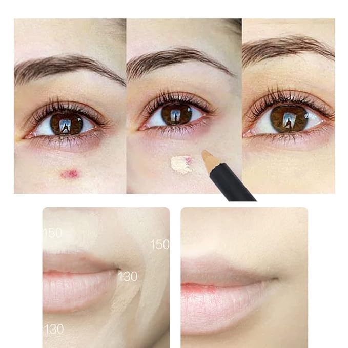 AKARY Concealer Pencil, 2 in 1 Dual-Sided Full (#4 Wheat-colored)