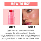 4 PCS Multi-Use Jelly Tint blush Stick, Cooling Cooling