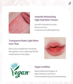 Heart Percent Dote On Mood Pure Glow Tint, Watery & Lightweight Moisturizing Lip Stain Long Lasting Liquid Lipstick 6.8g, #15. Viva Plum