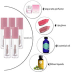 YITOU 12PCS Lip Glaze Bottle Empty 5ml, Transparent Glaze