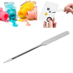 Stainless Steel Makeup Spatula for Professional, Makeup Spatula Ergonomic Nail Art Stirring Tool Facial Mixing Stick Makeup Artist Makeup Tool Beauty Spatula Nail Art Makeup Stirring Rod