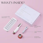 Sonic Dermaplane Razor for Women Face, Dermaplaning Tool for Face, Sonic Edge Technology, Facial Hair Removal for Women, Peach Fuzz with 8 Replaceable Blades(White)