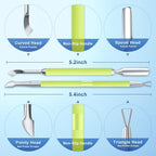 2PCS Metal Neon Green Cuticle