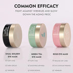 Eye Gel Patch（30 Pairs）Under Eye Patches Mask Essence Extract Under Eye Gel Pads to Reduce Puffy eyes, Dark Circles and Wrinkles (Green Tea)