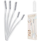 Face Razors for Women, Dermaplane Razor for Women Face, Eyebrow Razor, Facial Razors, Dermaplaning Tool, Gentle Skin Exfoliation Microblades for Sensitive Skin, Peach Fuzz Remover, 5 Count