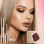 Matte Lip Gloss Stain-Peel Off Lip Liner Tattoo, Brown Lip Tint，Long Lasting Peel Off Lip Stain, Waterproof Transfer-proof Lip Mask Lip Liner Peel Off Lip Gloss,Stayn Lip Makeup. #02
