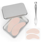 Under Eye Patches - 2 Pairs Reusable Sustainable Silicone Eye Patches, Boost Hydration, Plump Fine Lines and Wrinkles with Metal Eye Cream Applicator