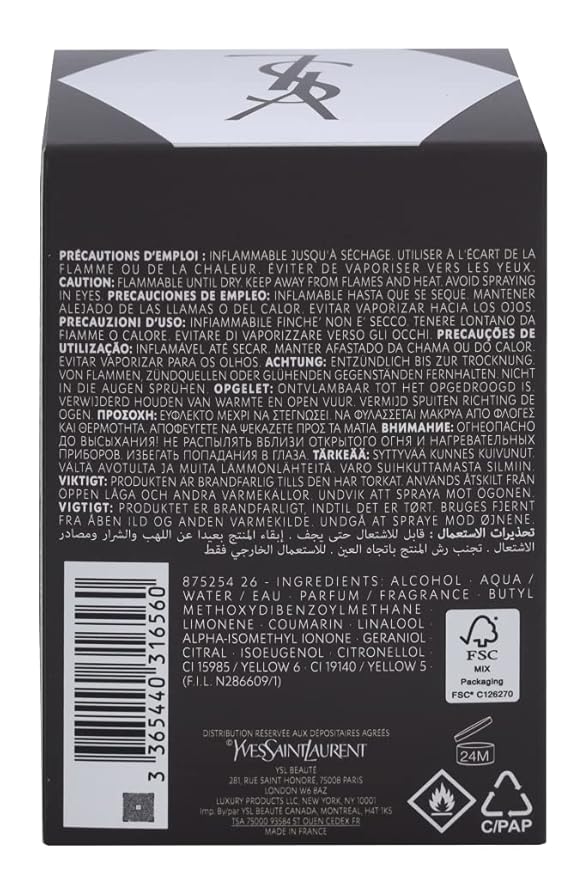 L'homme Eau De Toilette Spray For Men By Yves Saint Laurent - 3.3 oz