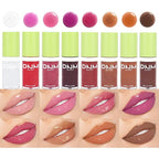 8 Colors Lip Oil Lip Glaze, Big Brush Glaze,