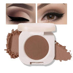 Matte Single Eyeshadow Palette Makeup for Green Blue Eyes, Dark Brown Matte Eyeshadow For Old Women, Holographic Multichrome Cream Iridescent Single Monochrome Eye Shadow Makeup