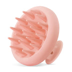 HEETA Scalp Massager Hair Growth, Scalp Scrubber with Soft Bristles, Integrated Silicone Design, Exfoliator for Dandruff Removal & Relaxation, Shampoo Brush Fit Wet Dry Hair Use, Light Pink