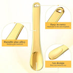 Prasacco 3 Pcs Skincare Spatula Metal Makeup Spatula Mini Cosmetic Spatula Small Scoops Facial Applicator Tool Beauty Spatula For Face Mask Eye Cream Lotions Moisturizers