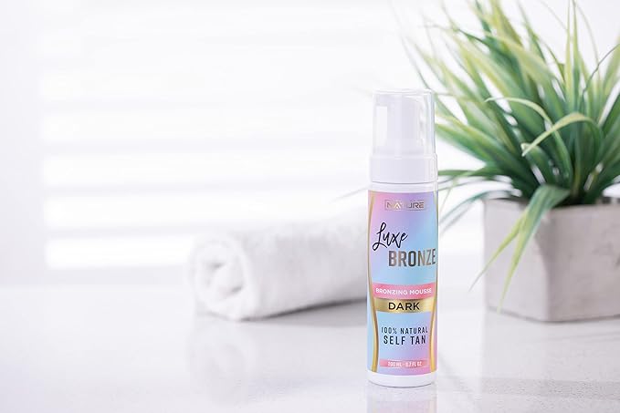 Self Tanner Dark Mousse - Fast-Acting, Anti-Cellulite, Natural Glow, Enriched with Aloe Vera & Coconut, Streak-Free & Trusted Tan, No Fake Tan Smell, Vegan & Cruelty-Free Self Tanning, 6.7 Fl Oz