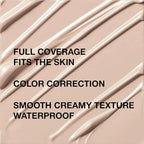 Pro Under Eye Full Coverage Liquid Concealer to Cover Dark Circles, Scars, Redness, Spots, Fine Lines, Corrector Anti-Aging Natural Finish, Moistening Smooth Cream, Waterproof 0.4 fl oz - Medium#